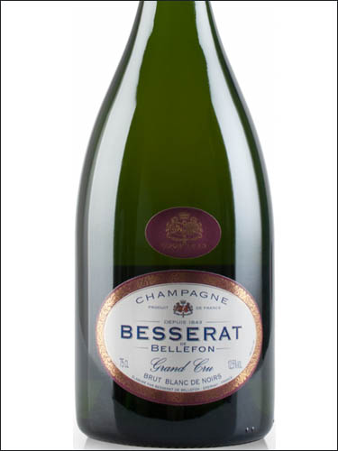 фото Champagne Besserat de Bellefon Blanc de Noirs Grand Cru Brut Шампанское Бессера де Бельфон Блан де Нуар Гранд Крю Брют Франция вино белое