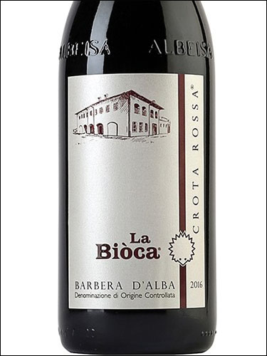 фото La Bioca Crota Rossa Barbera d'Alba DOC Ла Биока Крота Росса Барбера д'Альба Италия вино красное