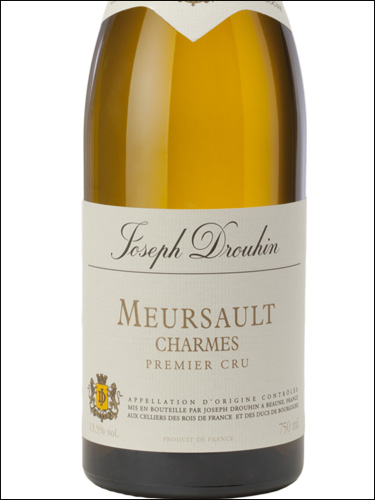 фото Joseph Drouhin Meursault Premier Cru Charmes AOC Жозеф Друэн Мерсо Премье Крю Шарм Франция вино белое