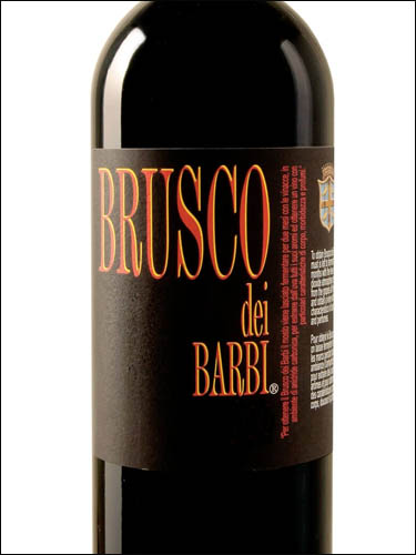 фото Brusco dei Barbi Toscana Rosso IGT Бруско дей Барби Тоскана Россо Италия вино красное