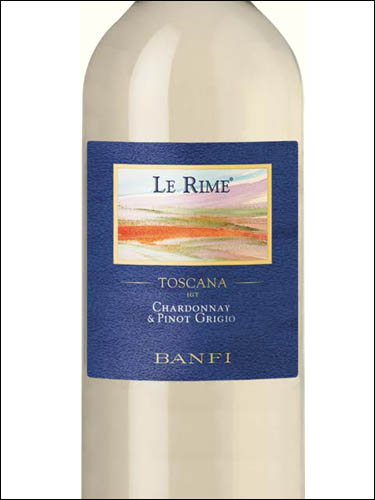 фото Banfi Le Rime Chardonnay & Pinot Grigio Toscana IGT Банфи Ле Риме Шардоне и Пино Гриджио Тоскана Италия вино белое