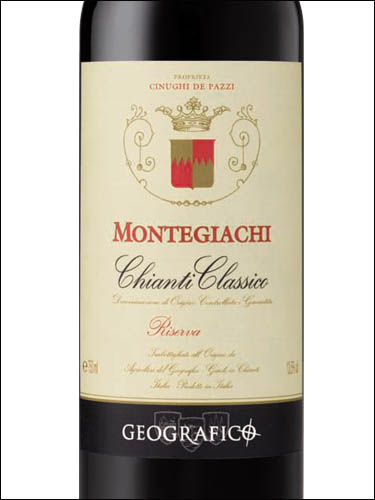 фото Geografico Montegiachi Chianti Classico Riserva DOCG Джеографико Монтеджаки Кьянти Классико Ризерва Италия вино красное
