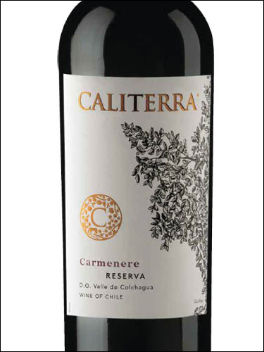 фото Caliterra Carmenere Reserva Valle de Colchagua DO Калитерра Карменер Ресерва Долина Кольчагуа Чили вино красное