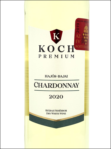 фото Koch Premium Hajos-Baja Chardonnay Кох Премуим Хайош-Байа Шардоне Венгрия вино белое