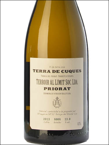 фото вино Terroir Al Limit Terra de Cuques Priorat DOQ 