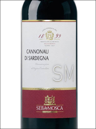 фото Sella & Mosca Cannonau di Sardegna DOC Селла & Моска Каннонау ди Сардиния ДОК Италия вино красное