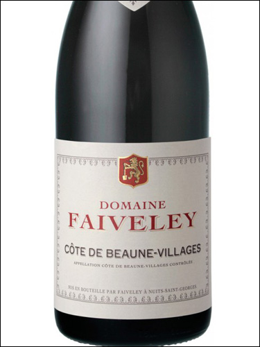 фото Domaine Faiveley Cote de Beaune-Villages AOC Домен Февле Кот де Бон-Вилляж Франция вино красное