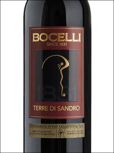фото Bocelli Terre di Sandro Toscana IGT Бочелли Терре ди Сандро Тоскана  Италия вино красное