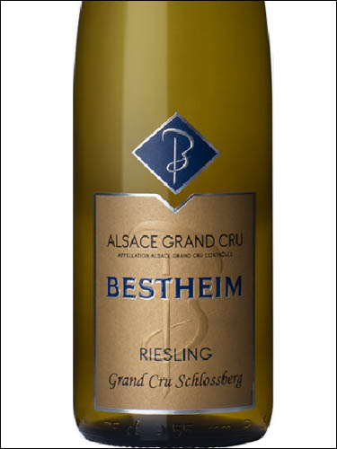 фото Bestheim Riesling Schlossberg Grand Cru Alsace Grand Cru AOC Бестхайм Рислинг Шлоссберг Гран Крю Эльзас Гран Крю Франция вино белое