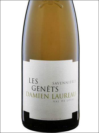 фото Damien Laureau Les Genets Savennieres AOC Дамьен Лоро Ле Жене Саваньер Франция вино белое
