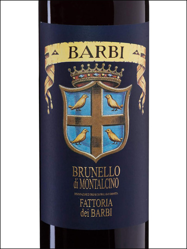 фото Fattoria dei Barbi Brunello di Montalcino DOCG Фаттория дей Барби Брунелло ди Монтальчино Италия вино красное