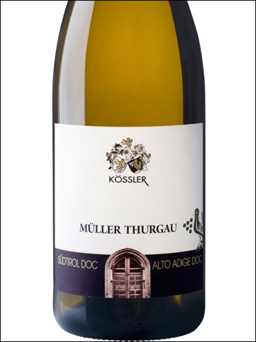 фото Kossler Muller Thurgau Alto Adige DOC Кёсслер Мюллер Тургау Альто Адидже Италия вино белое