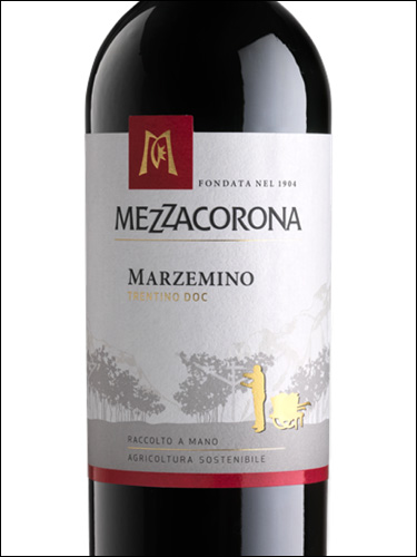 фото Mezzacorona Marzemino Trentino DOC Меццакорона Марцемино Трентино Италия вино красное