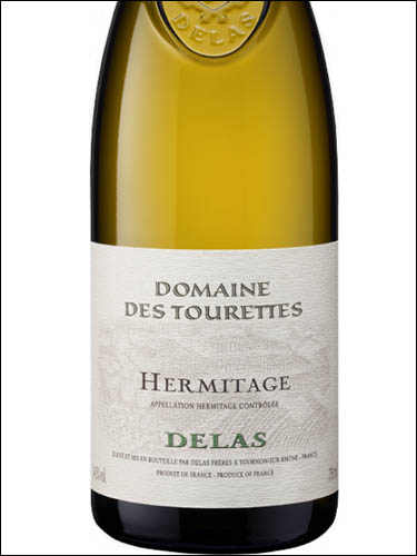 фото Delas Domaine des Tourettes Hermitage Blanc AOC Делас Домен де Турет Эрмитаж Блан Франция вино белое