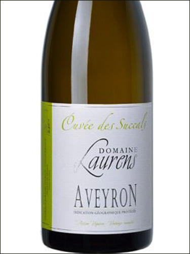 фото Domaine Laurens Cuvee de Succals Blanc Aveyron IGP Домен Лоран Кюве де Сюкаль Блан Аверон Франция вино белое