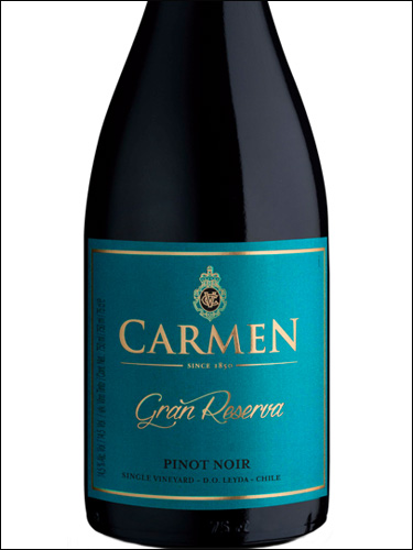 фото Carmen Gran Reserva Pinot Noir Кармен Гран Резерва Пино Нуар Чили вино красное
