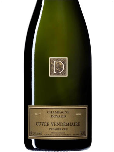 фото Champagne Doyard Cuvee Vendemiaire Brut Blanc de Blancs Premier Cru  Шампань Дуайар Кюве Вандемьер Брют Блан де Блан Премье Крю Франция вино белое