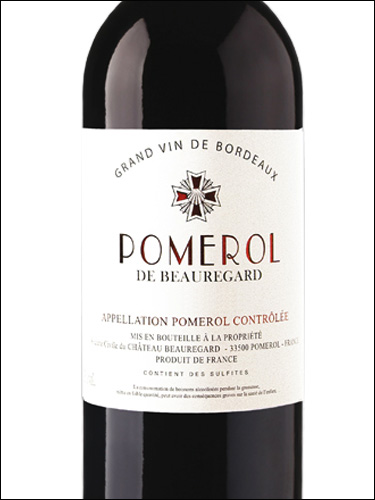 фото Pomerol de Beauregard Помроль де Борегар Франция вино красное