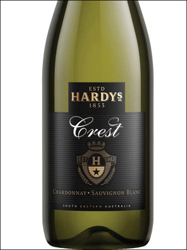 фото Hardys Crest Chardonnay-Sauvignon Blanc South Eastern Australia Хардис Крест Шардоне-Совиньон Блан Юго-Восточная Австралия Австралия вино белое