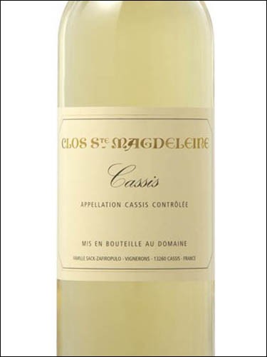 фото Clos Sainte Magdeleine Cassis Blanc AOC Кло Сент Магделен Кассис Блан Франция вино белое