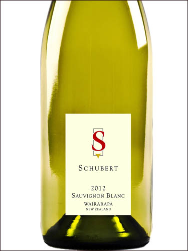 фото Schubert Sauvignon Blanc Wairarapa Шуберт Совиньон Блан Вайрарапа Новая Зеландия вино белое