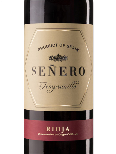 фото вино Senero Tempranillo Rioja DOCa 
