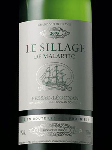 фото Chateau Malartic Le Sillage De Malartic Blanc Pessac Leognan AOC Шато Малартик Ле Сийяж Де Малартик Блан Пессак-Леоньян Франция вино белое