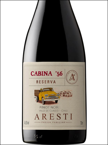 фото Aresti Cabina 56 Reserva Pinot Noir Арести Кабина 56 Резерва Пино Нуар Чили вино красное