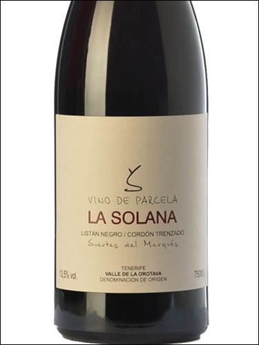 фото вино Suertes del Marques La Solana Valle de la Orotava DO 