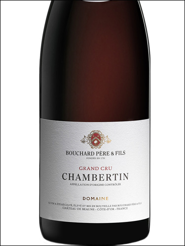 фото Bouchard Pere & Fils Chambertin Grand Cru AOC Бушар Пэр э Фис Шамбертен Гран Крю Франция вино красное