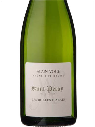 фото Alain Voge Les Bulles d'Alain Saint-Peray AOC Ален Вож Ле Бюль д'Ален Сен-Пере Франция вино белое
