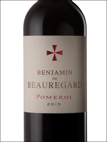 фото Benjamin de Beauregard Pomerol AOC Бенжамен де Борегар Помроль Франция вино красное