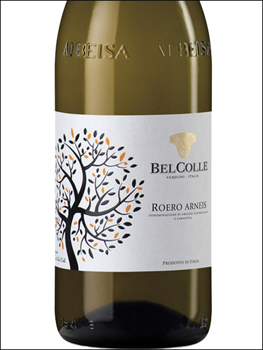 фото Bel Colle Roero Arneis DOCG Бель Колле Роеро Арнеис Италия вино белое