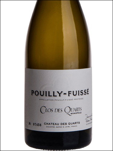 фото Chateau des Quarts Pouilly-Fuisse Clos des Quarts AOC Шато де Кар Пуйи-Фюиссе Кло де Кар Франция вино белое