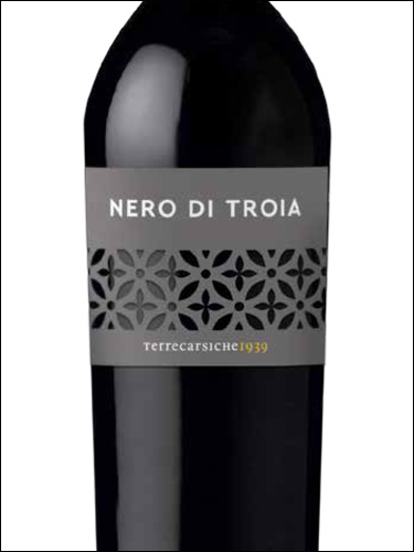фото Terrecarsiche Nero di Troia Puglia IGT Террекарсике Неро ди Троя Апулия Италия вино красное