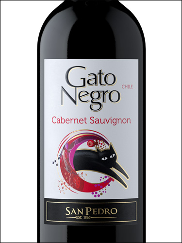 фото San Pedro Gato Negro Cabernet Sauvignon Central Valley DO Сан Педро Гато Негро Каберне Совиньон Чили вино красное