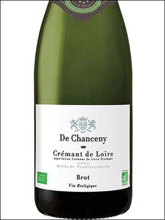 фото De Chanceny Brut Organic Cremant de Loire AOC Де Шансени Брют Органик Креман де Луар Франция вино белое