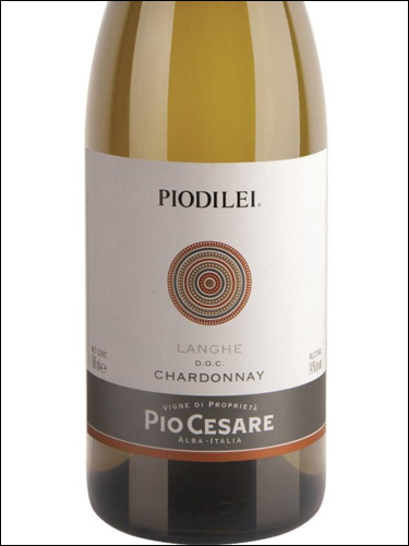 фото Pio Cesare Piodilei Langhe Chardonnay DOC Пио Чезаре Пиодилей Ланге Шардоне Италия вино белое