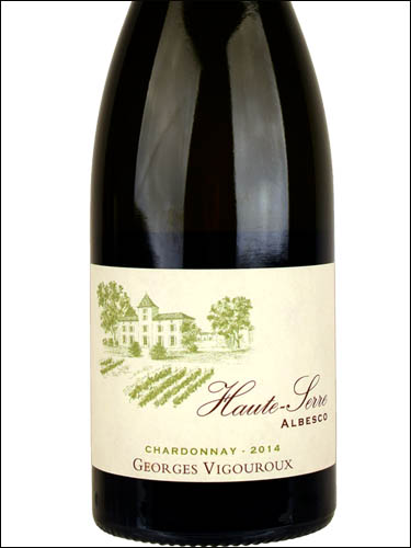 фото Chateau de Haute-Serre Albesco Chardonnay Cotes du Lot IGP Шато де От-Сер Альбеско Шардоне Кот дю Ло Франция вино белое