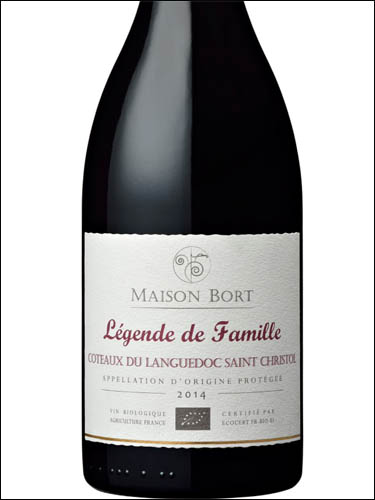 фото Maison Bort Legende de Famille rouge Languedoc Saint-Christol AOC Мезон Бор Лежанд ву Фамий руж Лангедок Сен-Кристоль Франция вино красное