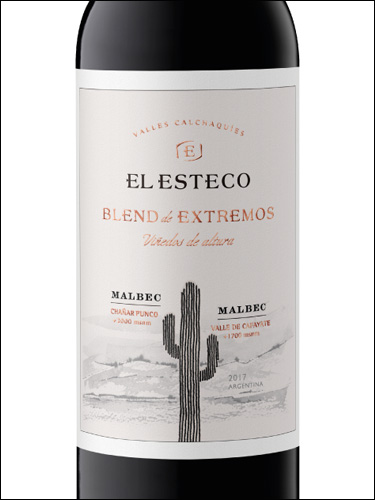 фото El Esteco Blend de Extremos Malbec Malbec Эль Эстеко Бленд де Экстремос Мальбек Мальбек Аргентина вино красное