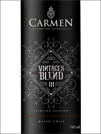 фото Carmen Vintages Blend III Кармен Винтажес Бленд III Чили вино красное