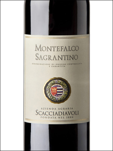 фото Scacciadiavoli Montefalco Sagrantino DOCG Скаччадьяволи Монтефалько Сагрантино Италия вино красное
