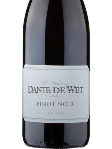 фото Danie de Wet Pinot Noir Дани де Вет Пино Нуар ЮАР вино красное