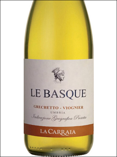 фото La Carraia Le Basque Grechetto-Viognier Umbria IGP Ла Каррайя Ле Баск Грекетто-Вионье Умбрия Италия вино белое