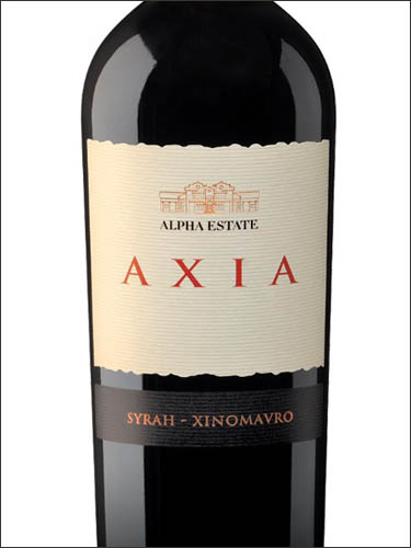 фото Alpha Estate Axia Red Florina PGI Альфа-Эстейт Аксия Флорина красное сухое Греция вино красное