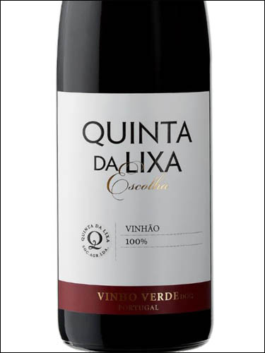фото Quinta da Lixa Vinhao Vinho Verde DOC Кинта Да Лиша Виньяу Винью Верде Португалия вино красное