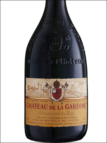 фото Chateau de la Gardine Tradition Chateauneuf-du-Pape AOC Шато де ля Гардин Традисьон Шатонеф-дю-Пап Франция вино красное