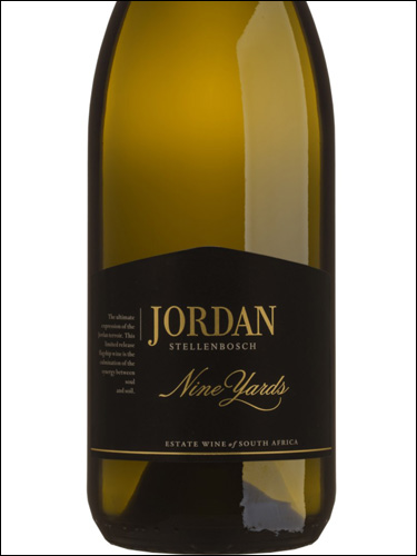 фото Jordan Nine Yards Chardonnay Джордан девять ярдов Шардоне ЮАР вино белое