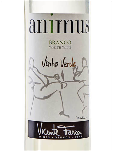 фото Vicente Faria Vinhos Animus Branco Vinho Verde DOC Висенте Фария Виньос Анимус Бранку Винью Верде Португалия вино белое